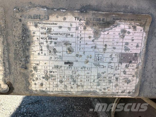 Kotschenreuther TPS218 9 METER AUFBAU LÄNGE 3,10 INNENHÖHE Curtainsideranhänger