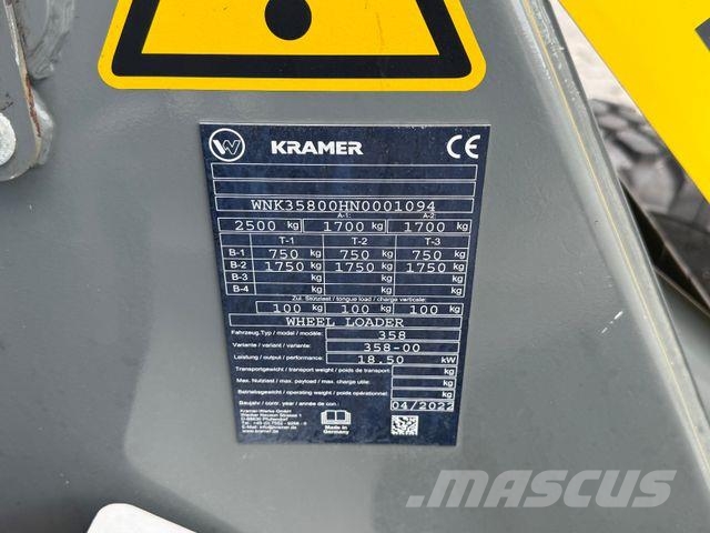 Kramer 5035 mit Breitreifen u. Niedrigkabine 2,02m Cargadoras sobre ruedas