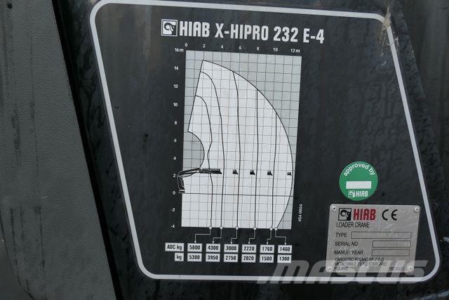 Kran, Hiab X-HIPRO 232 E-4, 12,8m, 5.800kg, Muut kuorma-autot