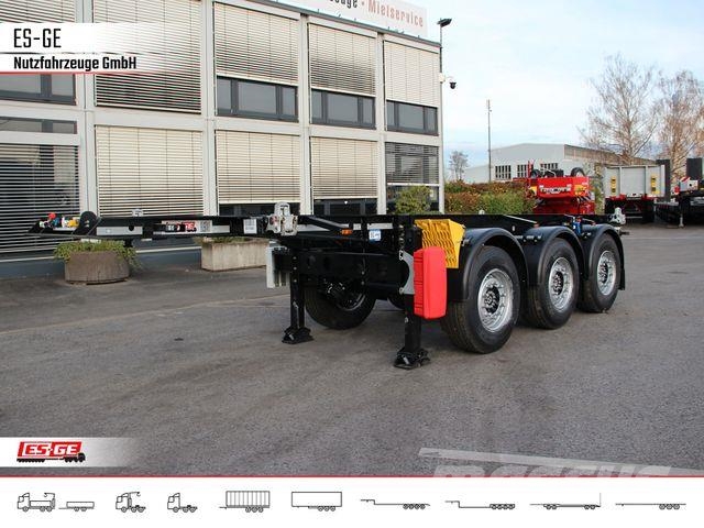 Krone 3-Achs-Containerchassis 20' Semirremolques de carga baja