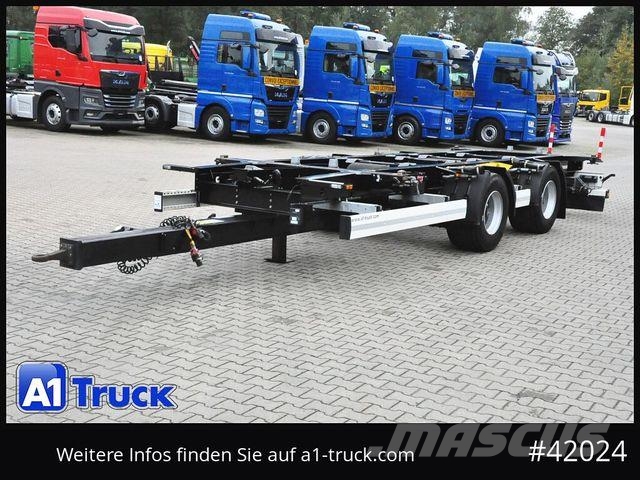 Krone BDF Tandem Anhänger, 1 Vorbesitzer, BPW Remorci cadru de containere