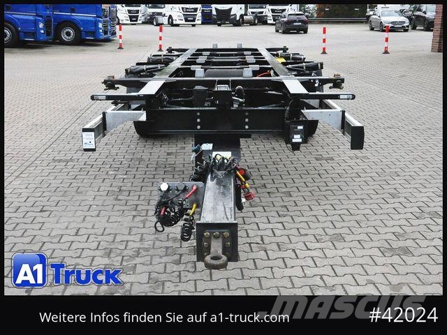 Krone BDF Tandem Anhänger, 1 Vorbesitzer, BPW Remorci cadru de containere