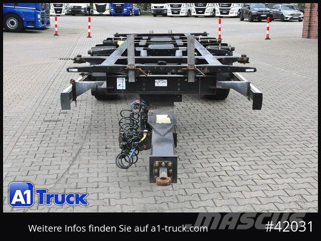 Krone BDF Tandem Anhänger, 1 Vorbesitzer, BPW Remorci cadru de containere