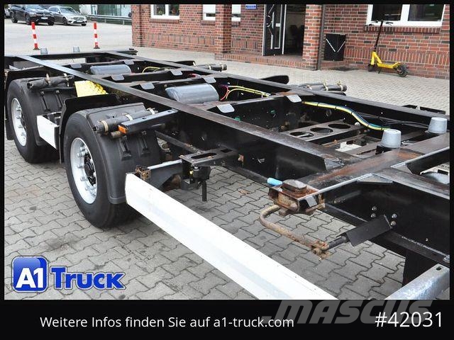 Krone BDF Tandem Anhänger, 1 Vorbesitzer, BPW Remorci cadru de containere
