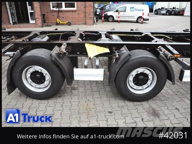 Krone BDF Tandem Anhänger, 1 Vorbesitzer, BPW Remorci cadru de containere
