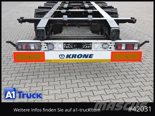 Krone BDF Tandem Anhänger, 1 Vorbesitzer, BPW Remorci cadru de containere