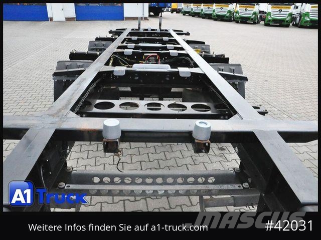 Krone BDF Tandem Anhänger, 1 Vorbesitzer, BPW Remorci cadru de containere