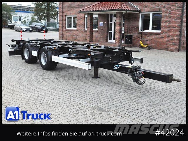 Krone BDF Tandem Anhänger, 1 Vorbesitzer, BPW Remorci cadru de containere