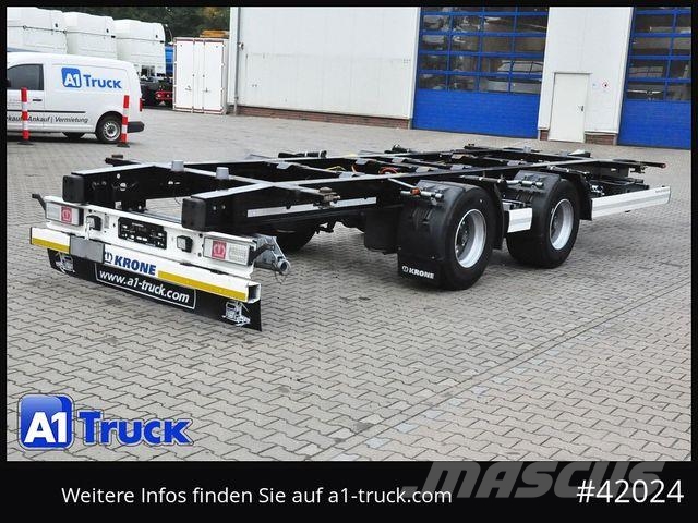 Krone BDF Tandem Anhänger, 1 Vorbesitzer, BPW Remorci cadru de containere