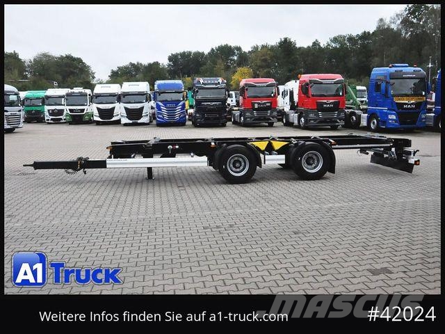 Krone BDF Tandem Anhänger, 1 Vorbesitzer, BPW Remorci cadru de containere