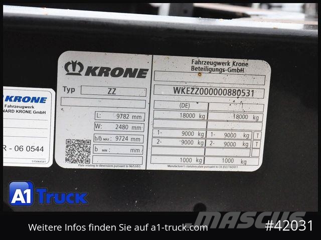 Krone BDF Tandem Anhänger, 1 Vorbesitzer, BPW Remorci cadru de containere