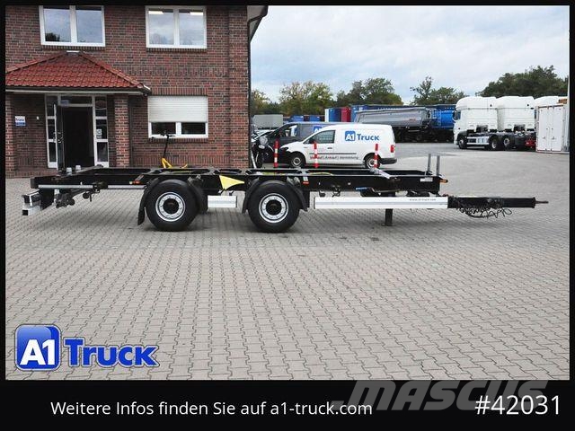 Krone BDF Tandem Anhänger, 1 Vorbesitzer, BPW Remorci cadru de containere
