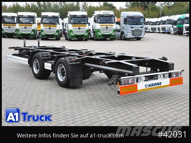 Krone BDF Tandem Anhänger, 1 Vorbesitzer, BPW Remorci cadru de containere