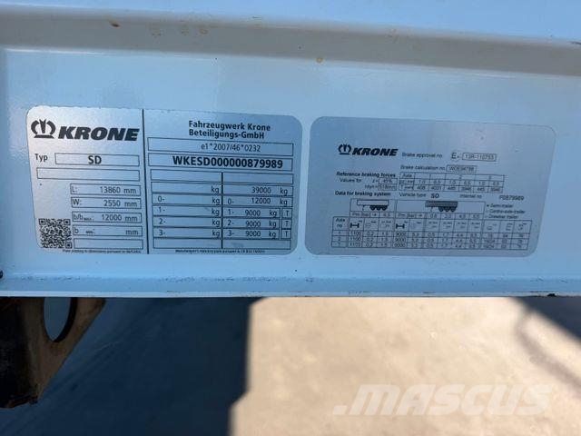Krone BOX Doppelstock / SAF axles/ Lift Axle Polprikolice zabojniki