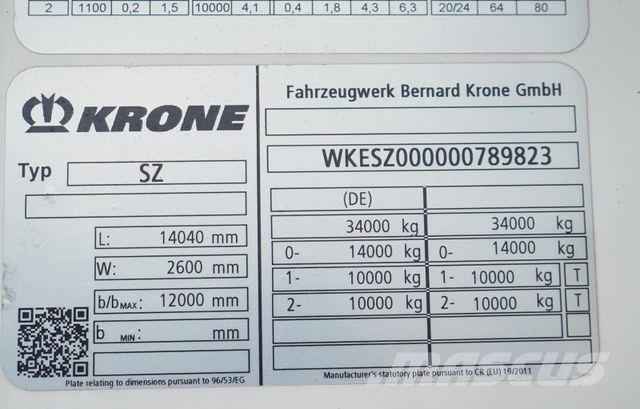 Krone CHŁODNIA / CARRIER VECTOR 1350 / 2509 MTH / WIND Temperature controlled semi-trailers