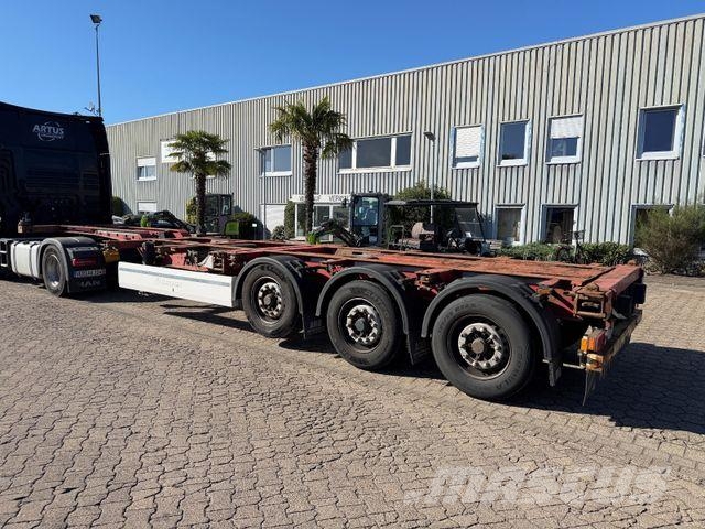 Krone SD, 2x20/1x20/1x30/1x40 Fuß Container,ausziehbar Tieflader-Auflieger