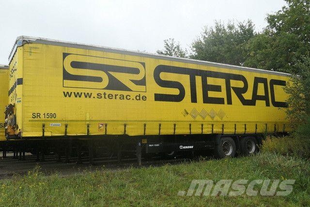 Krone SD, Edcha, Trommelbremse, Export, Luftfederung Semirremolques con caja de lona