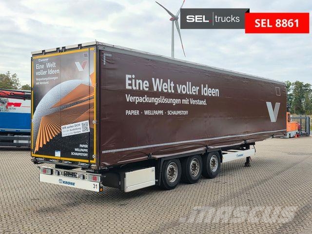 Krone SD | Liftachse | EDSCHA Semi remorque à rideaux coulissants (PLSC)