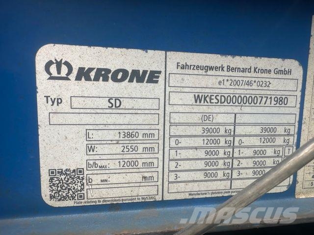 Krone SD / Standard Semirremolques con caja de lona