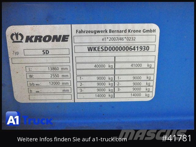 Krone SD Tautliner,Coil, Code XL, 1 Vorbesitzer Curtainsider semi-trailers