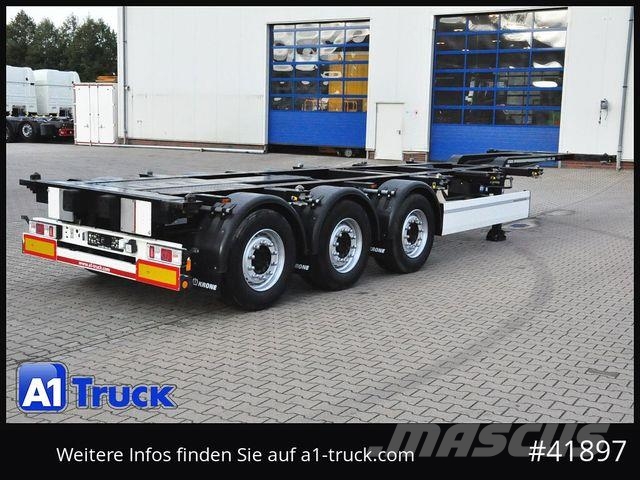 Krone SDC 27 Container, Heckausschub, Lift, wenig benu Tieflader-Auflieger