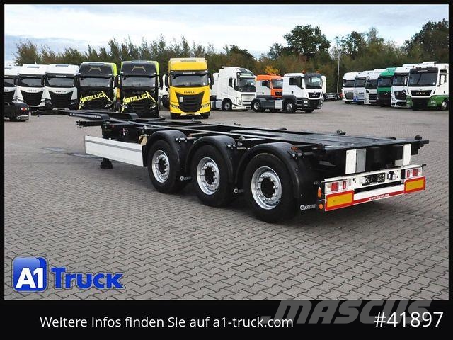 Krone SDC 27 Container, Heckausschub, Lift, wenig benu Tieflader-Auflieger