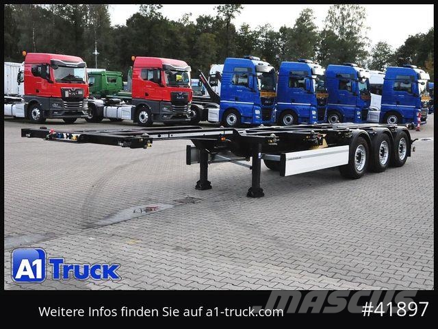 Krone SDC 27 Container, Heckausschub, Lift, wenig benu Tieflader-Auflieger