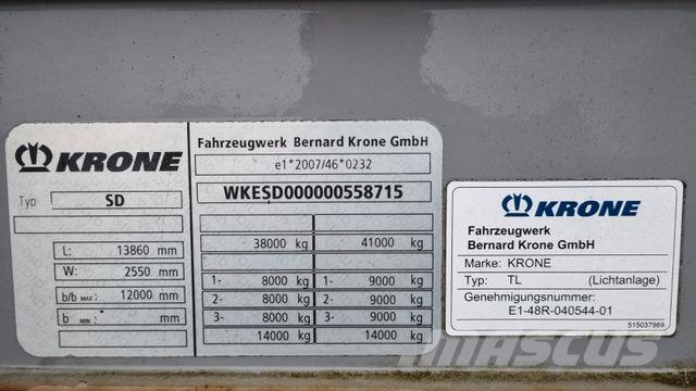 Krone Tautliner MEGA 2012 year Tentpoolhaagised