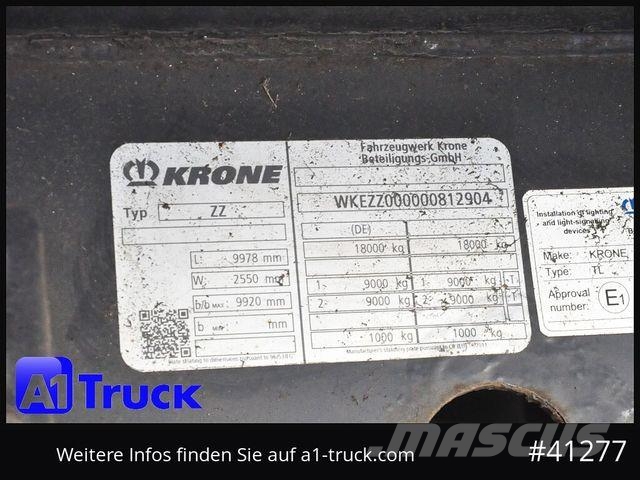 Krone ZZ 18, Schwenkwand, LBW 2500kg, Prikolice za prevoz pijač