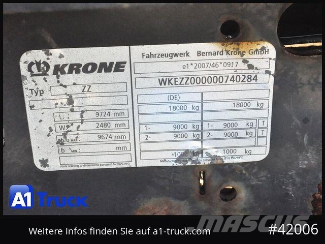 Krone ZZW 18, Jumbo, Multi Höhe bis 840-1350mm, Remorci cadru de containere