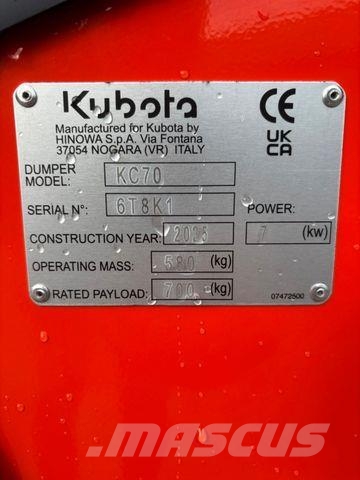 Kubota KC70 H4 Buldozer sobre oruga