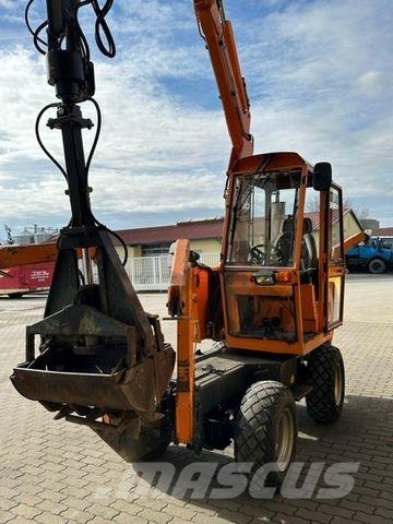 Kubota Kiefer Boki 4550 4 x 4 Allradlenkung VW Motor Minigravemaskiner