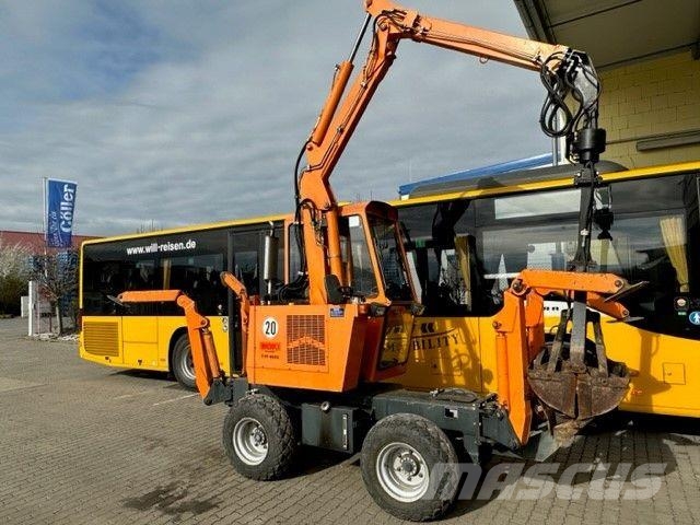 Kubota Kiefer Boki 4550 4 x 4 Allradlenkung VW Motor Minigravemaskiner