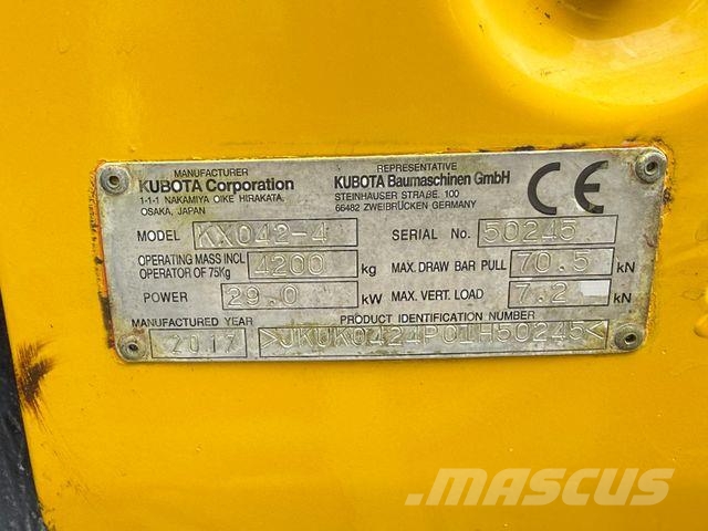 Kubota KX 042-4 Εκσκαφάκι (διαβολάκι) < 7t