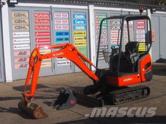 Kubota KX016-4 * 2x Löffel * *Verst.-Fahrw.* vgl 18 19 Mini pelle < 7t