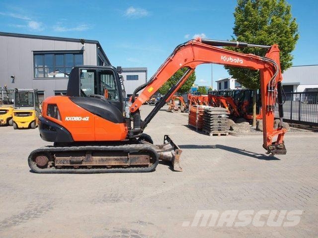 Kubota KX080-4a حفارات صغيرة أقل من 7 طن (حفارات صغيرة)
