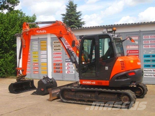 Kubota KX080-4a ** 2x Löffel ** Minibagger < 7t