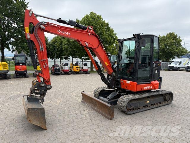 Kubota U56-5, BJ 22, 1650 BH, Powertilt HS03 Klima, GL Mini ekskavatori < 7 t