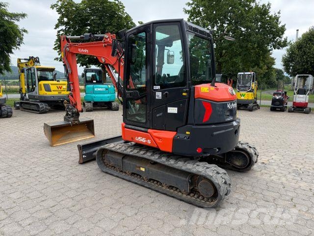 Kubota U56-5, BJ 22, 1650 BH, Powertilt HS03 Klima, GL Mini ekskavatori < 7 t