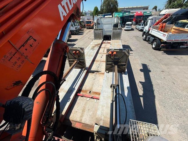 Langendorf Baustoff/Atlas Kran AK300.1/Steinpresse/Hydr./ نصف مقطورات مسطحة / مفصلية الجوانب