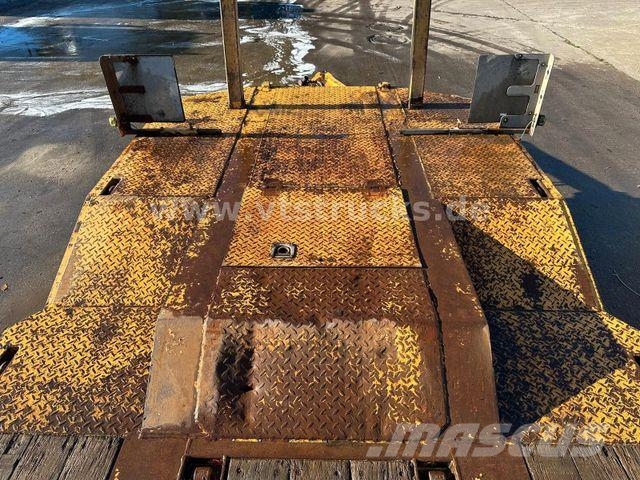 Langendorf TUE 30 4.Achser Tieflader-Anhänger, Radmulden Plataformas bajas