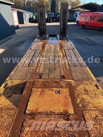 Langendorf TUE 30 4.Achser Tieflader-Anhänger, Radmulden Plataformas bajas