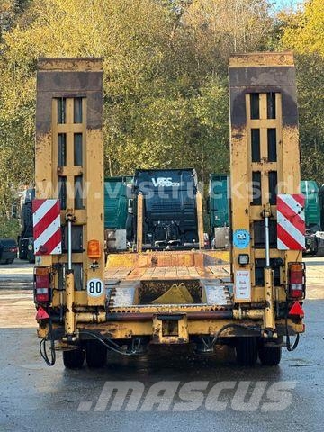 Langendorf TUE 30 4.Achser Tieflader-Anhänger, Radmulden Plataformas bajas