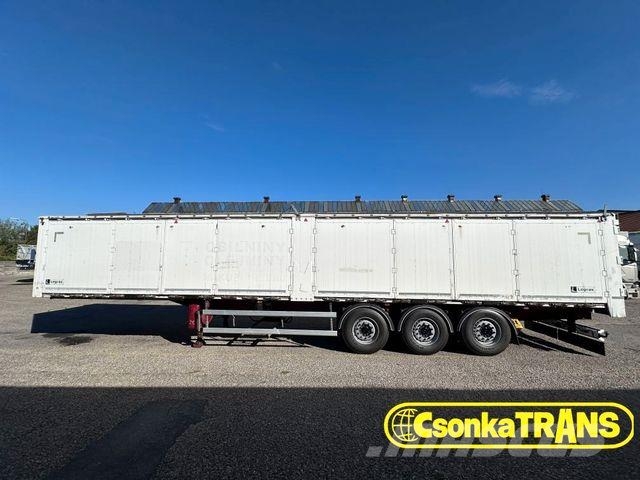 Legras FMA, D34, 63m3, Side Door, Lift Axle Semi-trailer med tip
