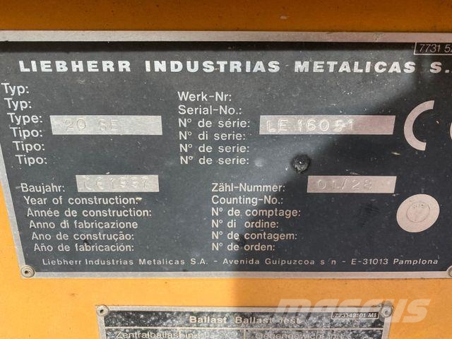 Liebherr 20 SE Turmdrehkran Tornkraanad