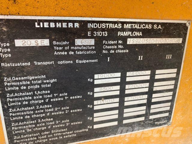 Liebherr 20 SE Turmdrehkran Tornkraanad