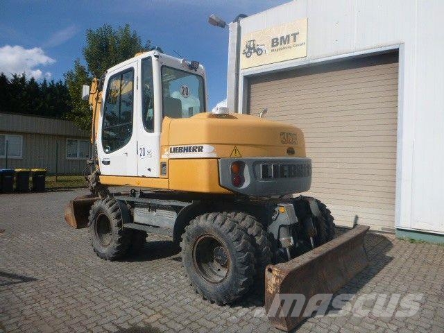 Liebherr A 309 Litr. inkl. SW 33 &amp; Grabenlöffel !!! Pelle sur pneus