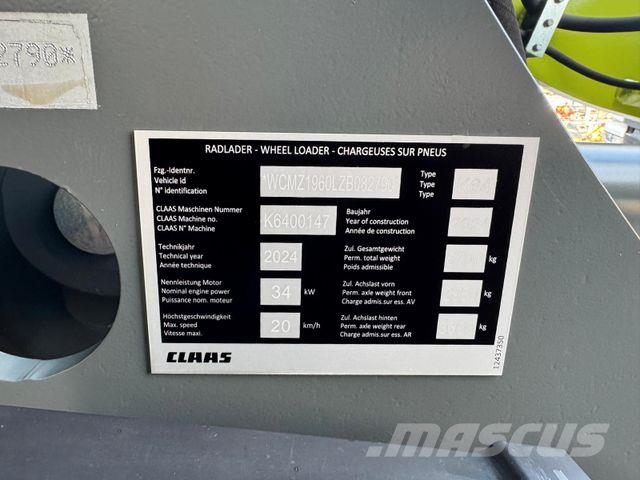 Liebherr Claas Torion 530 504 506 507 508 Gumikerekes homlokrakodók