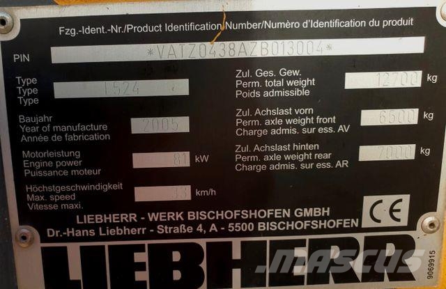 Liebherr L 524 kein 514 538 542 546 sehr schöne Maschine Gumikerekes homlokrakodók