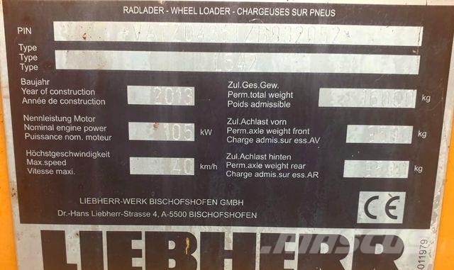 Liebherr L 542 ohne Partikelfilter, ohne AdBlue, kein 524 Radlader